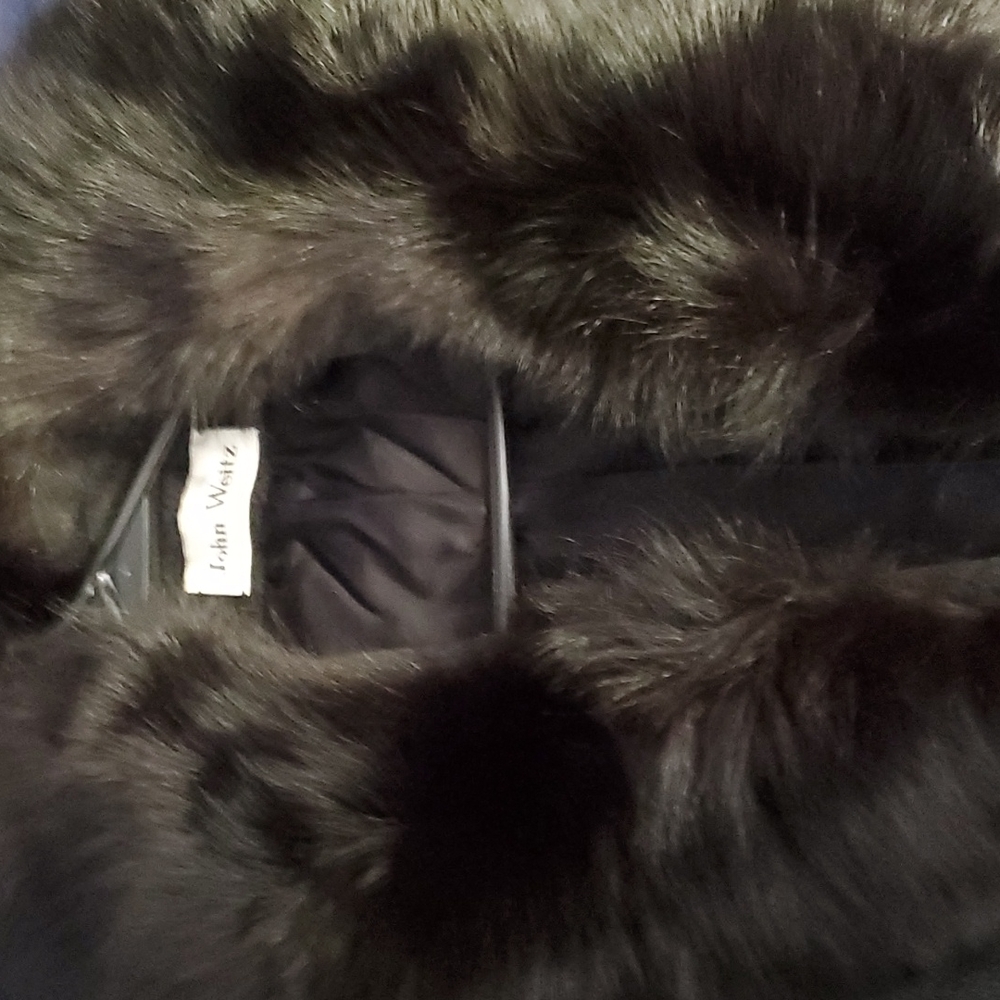 Vtg Gray Wool John Weitz coat